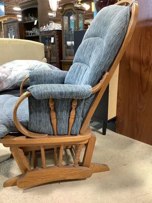 Light Blue Glider/ Matching Stool