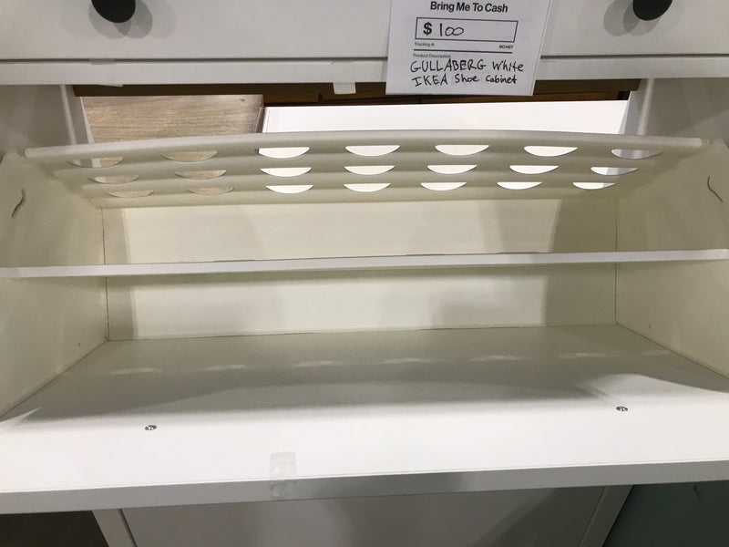 GULLABERG White IKEA Shoe Cabinet