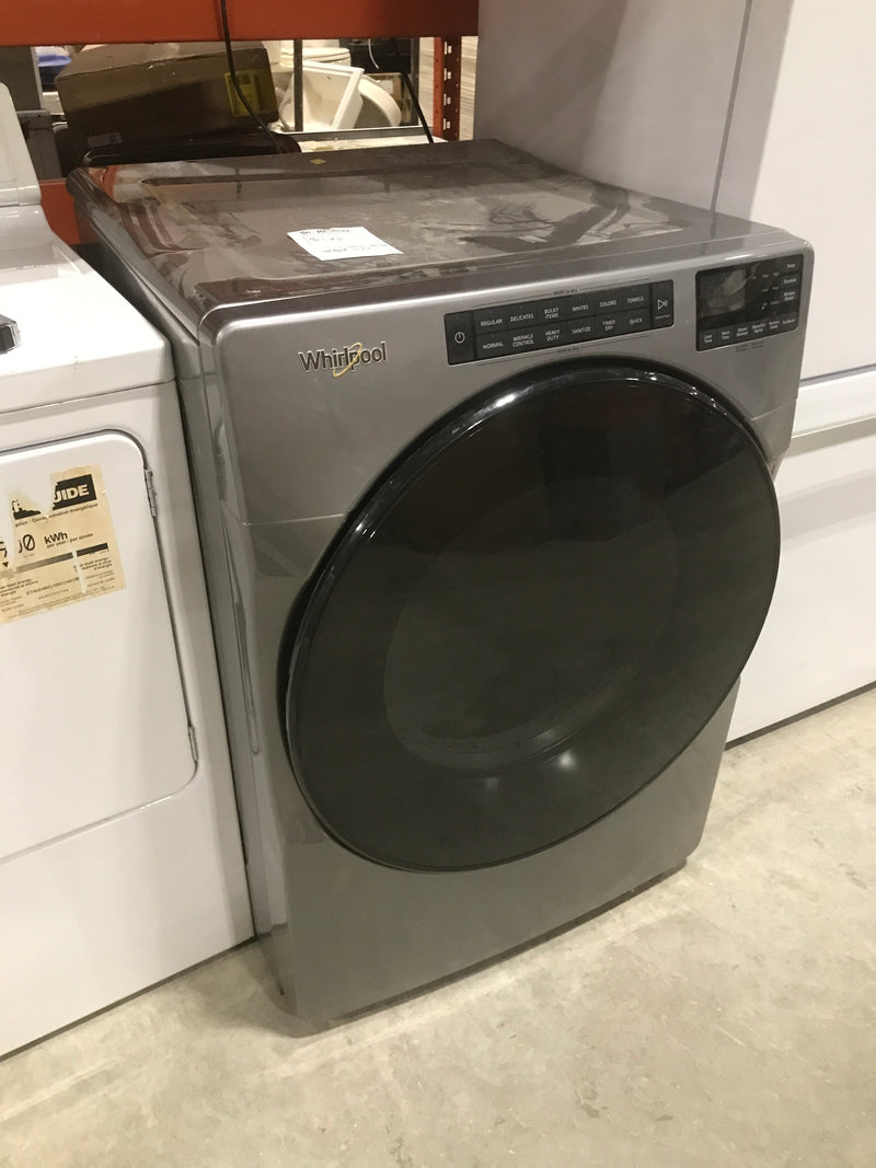 Grey Whirlpool Front Loading Dryer