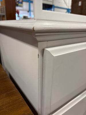 White Coquette Dresser with Mirror