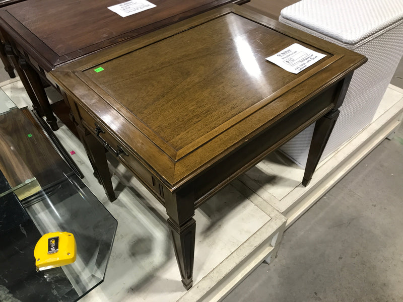 Rectangular End Table With Small Drawer