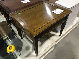 Rectangular End Table With Small Drawer