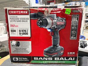 Craftsman Lithium-Ion 1/2” Brushless Drill/Driver