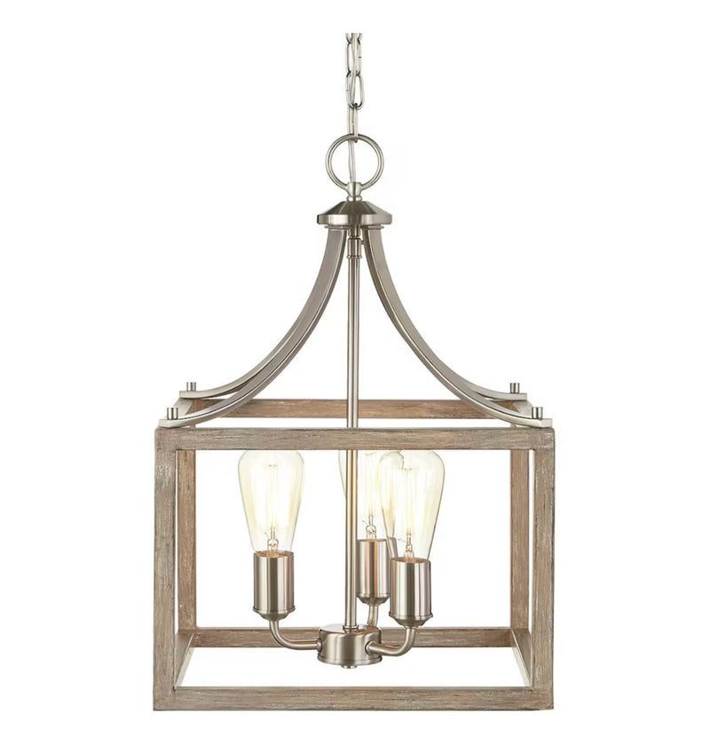 Boswell 3-Light Pendant in Brushed Nickel