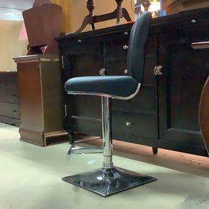 Black and Chrome Barstool