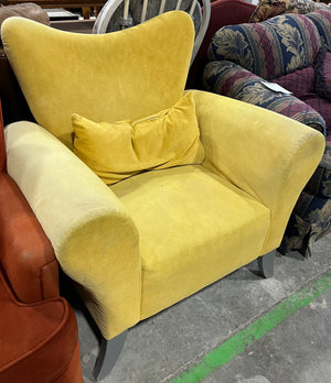 Bright Yellow Modern Accent Chair