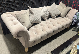 Luxe Tufted Velvet Chesterfield Sofa