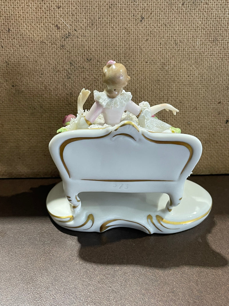 Dresden Lace Porcelain Figurine