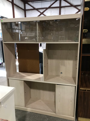 Blonde Wall Unit/Entertainment Center