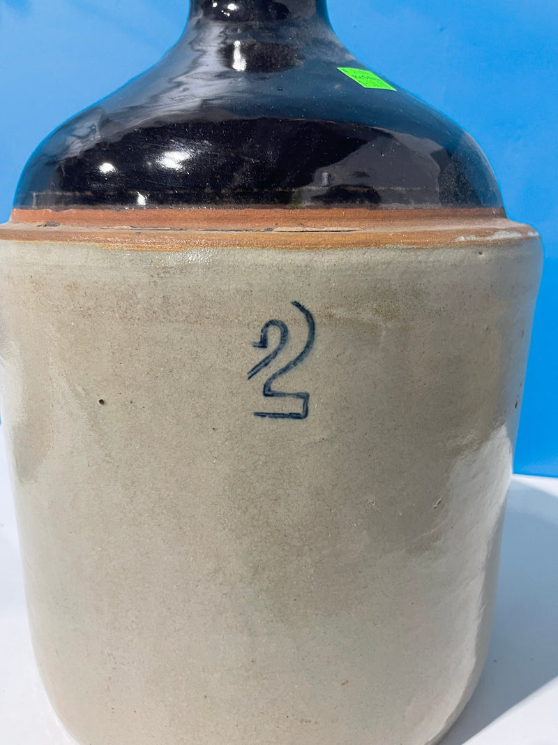 Vintage Two-toned Stoneware Jug