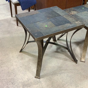 Stone Top Side Table