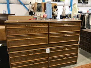 4 Drawer Long Oak Dresser