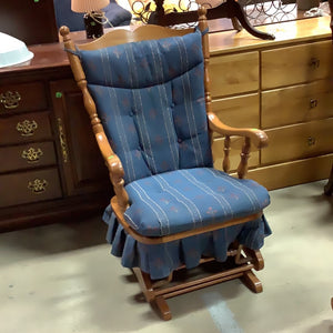 Gliding Blue Rocking Chair