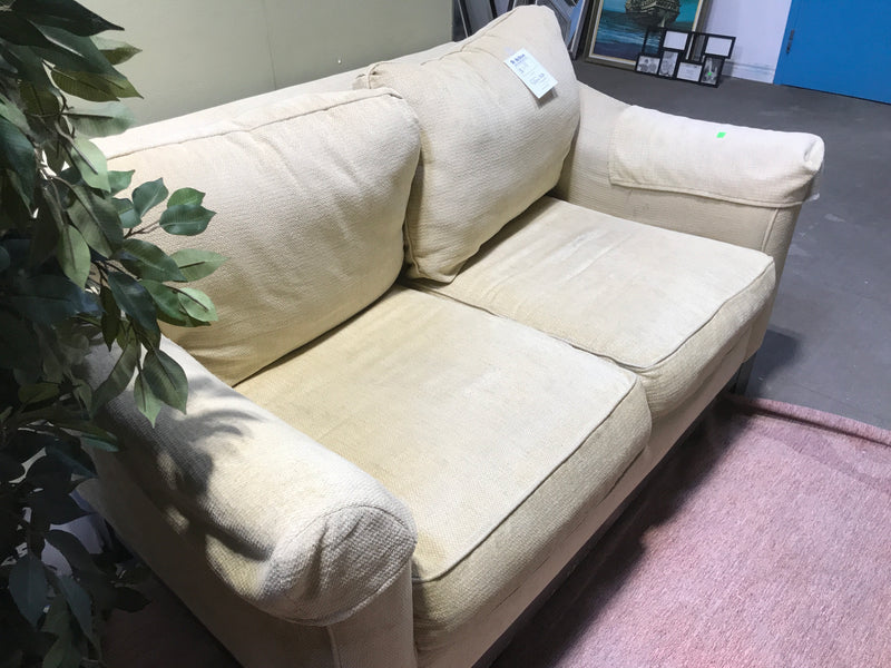 Yellow Upholstered Love-Seat