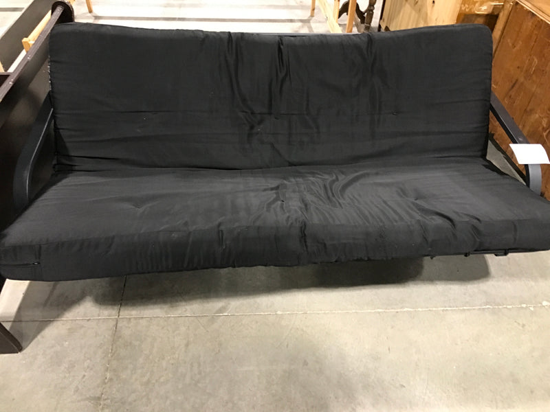 Black Futon with Black Metal Frame