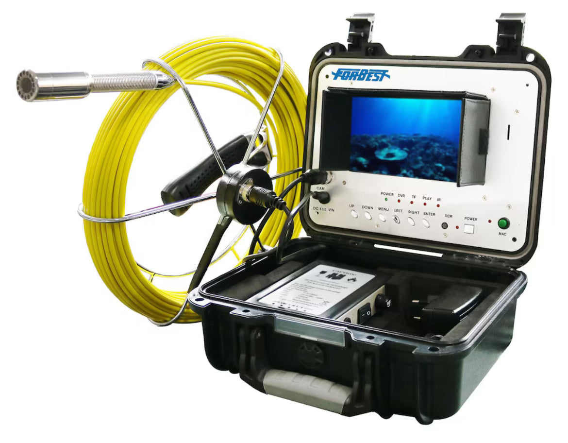 Forbest Portable 130 ft. Color Sewer/Drain/Pipe Inspection Camera ...