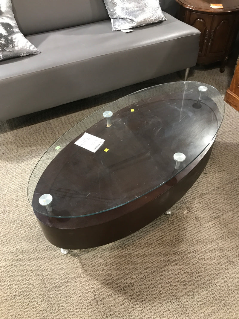 Tiered Glass Top Coffee Table