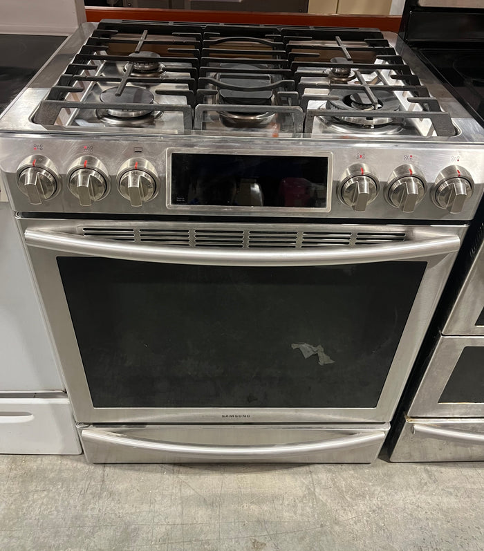Samsung Stainless Steel Gas Range – 5-Burner with Digital Display