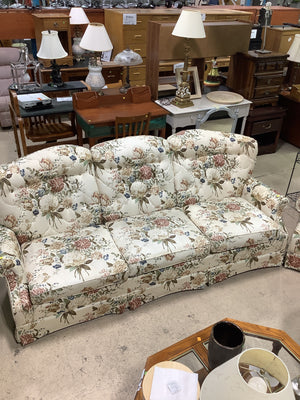 Floral Cream Sofa
