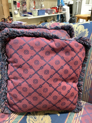 Floral Couch with Cushions