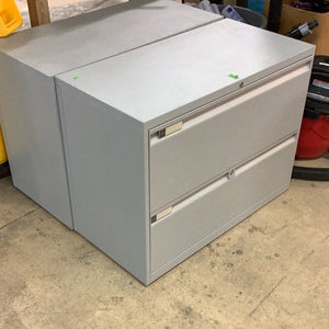 Low Grey Filing Cabinet