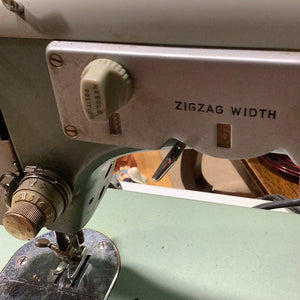 White Twin Needle Sewing Machine