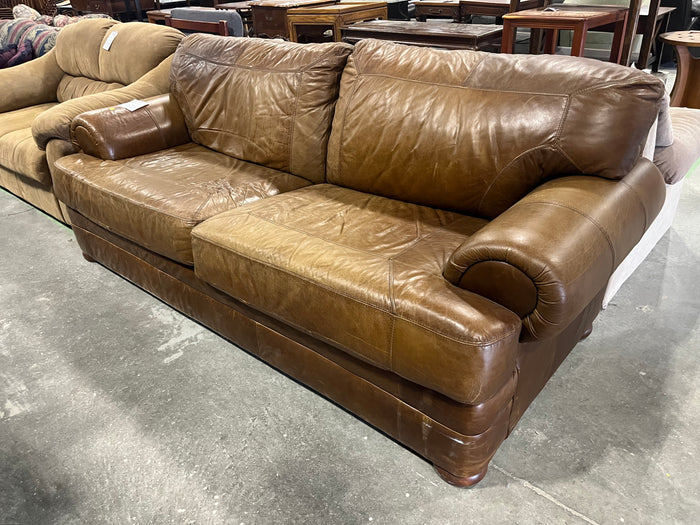 Brown Leather Couch
