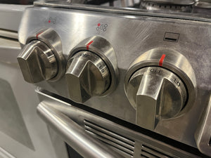 Samsung Stainless Steel Gas Range – 5-Burner with Digital Display