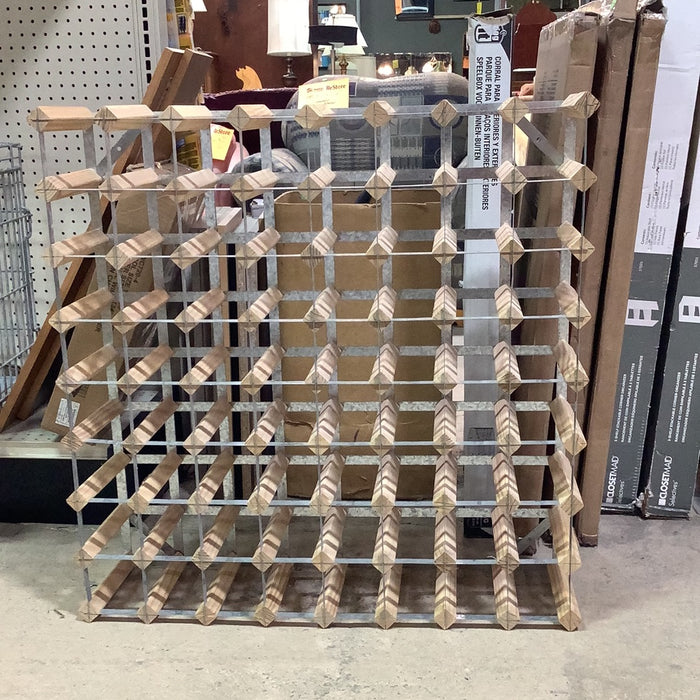 Metal Frame Bottle Rack