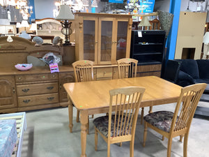 Honey Coloured Dining Set (7 pc.)