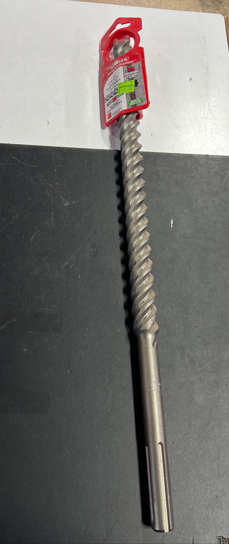 Diablo Rebar Demon SDS-Max 4-Cutter Full-Carbide Hammer Drill Bit – 1" x 16" x 21"