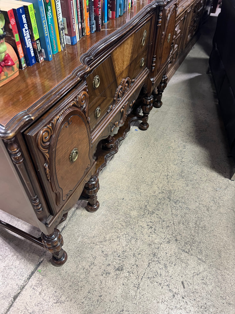 Antique Dresser with Carved Ornate Details