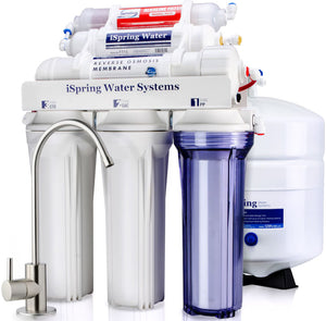 iSpring NSF Certified 75 GPD, 6-Stage Reverse Osmosis System, pH+ Alkaline Remineralization