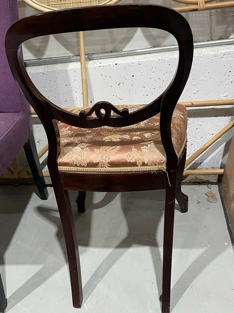 Vintage Victorian Balloon-back Chair