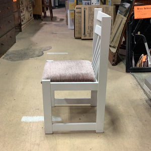 Squared White Dining Chair