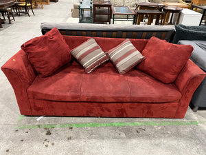 Modern Red Velvet Sofa