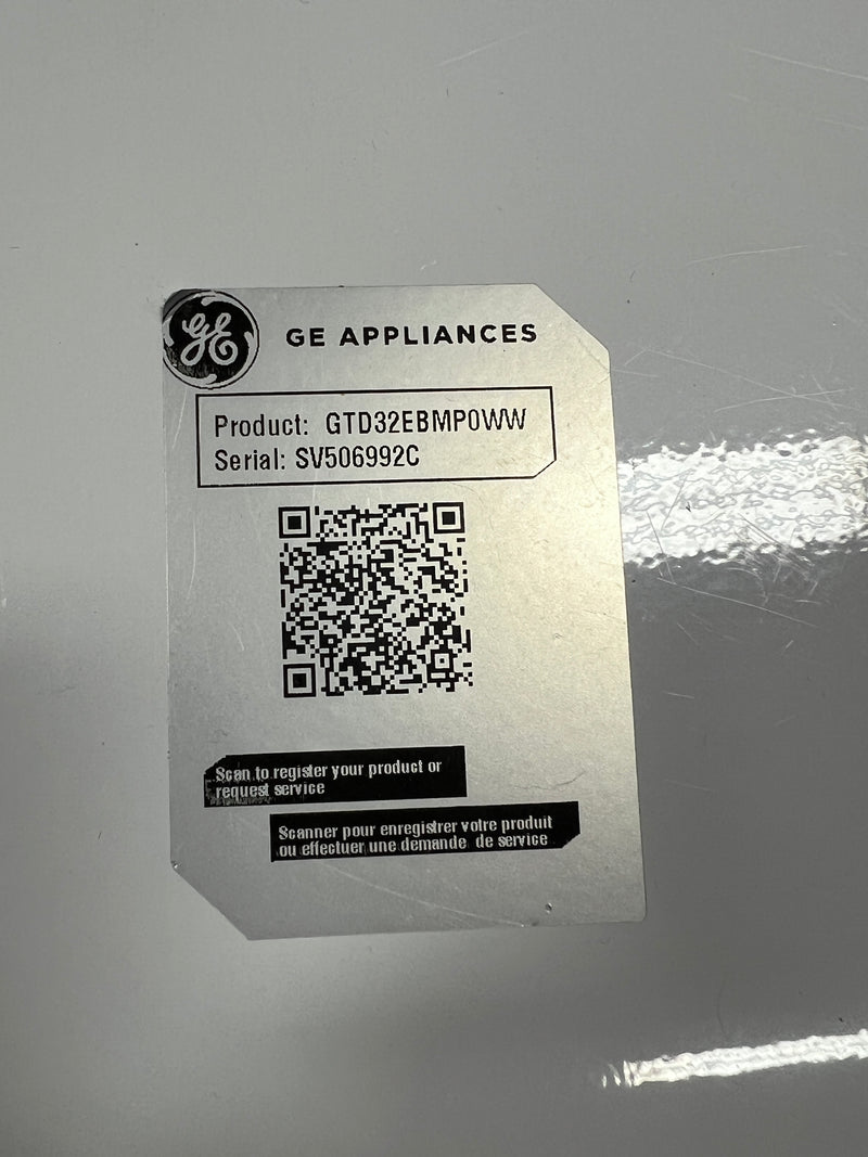 GE GTD32EBMP0WW Electric Vented Dryer