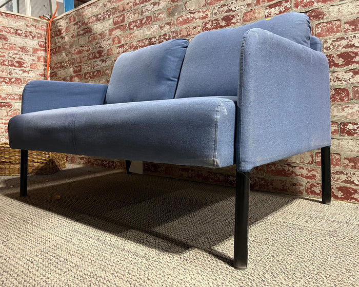 Simple Blue IKEA Loveseat