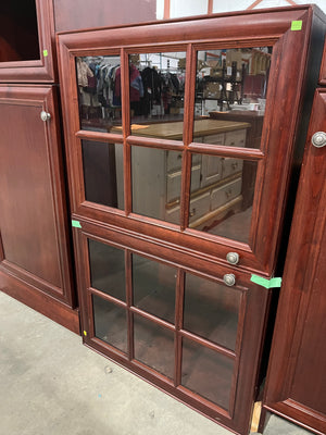 Deslaurier Custom Wall Unit with Glass Doors