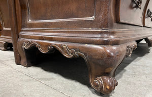 Antique Style Dresser w/ Ornate Details and Mirror