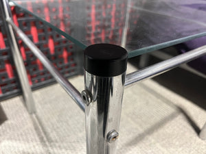 Glass + Metal Side Table