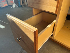 Light Oak Vanity with Large Sink