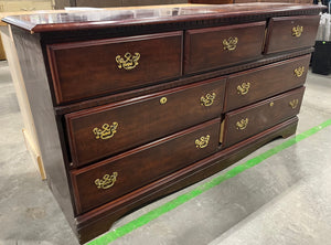 Glossy Brown Long Dresser