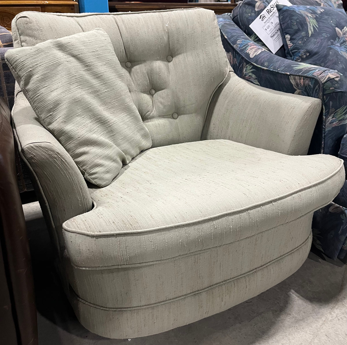 Mint Green Swivel Armchair Habitat for Humanity Greater Ottawa ReStore