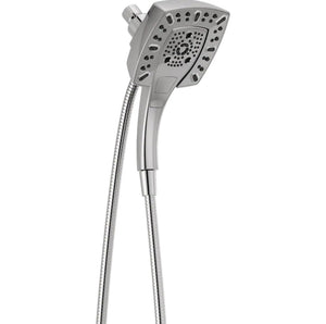 Delta Two-in-One 5-Spray Dual Wall Mount Fixed and Handheld Shower Head in Chrome