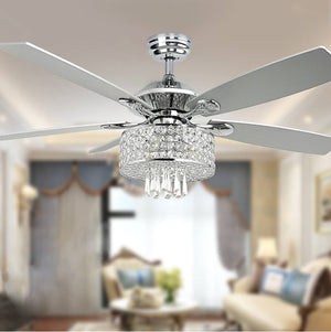 52" Crystal Ceiling Fan with Lights
