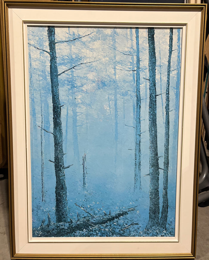 Sky Blue Forest Scene