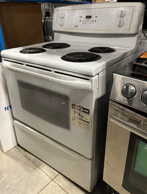 White 4-Burner Kenmore Stove