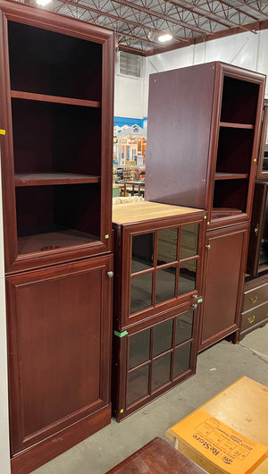 Deslaurier Custom Wall Unit with Glass Doors