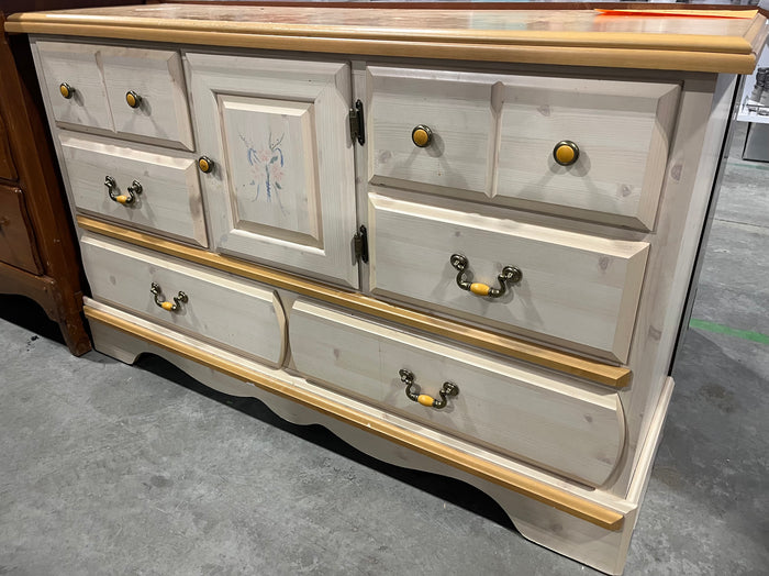 Brown Topped Extended Dresser